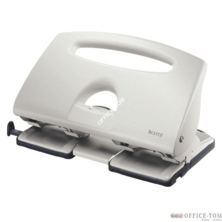 Dziurkacz podwójny LEITZ szary  40 kartek