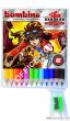 Kredki BAMBINO w opr.drew. 12 kol. + temperówka BAKUGAN St.Majewski - 2