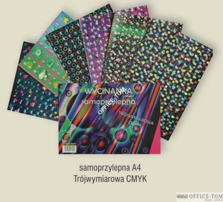 Wycinanka samoprzylepna A4 trójwymiarowa cmyk       CORMORAN *7221