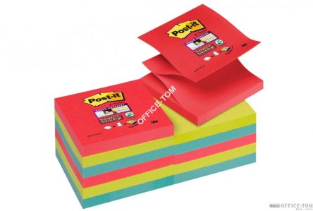 Bloczki samoprzylepne R330-12SS-JP Post-it® Super sticky Z-Notes, Bora Bora, 12 sztuk po 90 kartek, 76x76mm