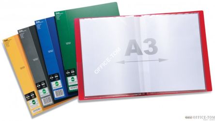 Album ofertowy A4/A3 40 kieszeni czarna  DCF644A SIDE PENTEL