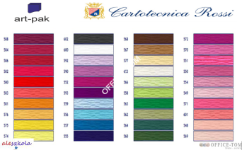 Bibuła karbowana, włoska gruba 180g 552 jasnobiskupi Cartotecnica Rossi