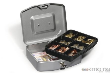 Kasetka na pieniądze DURABLE CASH BOX BASIC S srebrna