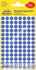 Usuwalne kółka do zaznaczania Ø8mm, 416szt./op. zielone 3591 Avery Zweckform
