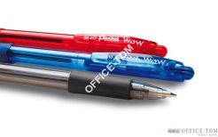 Długopis pstr.WOW BK417 MIX(10)PENTEL z gumowym uchwytem