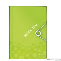 Teczka z przegródkami Leitz WOW , 6 przegródek, 250kartek A4 Metaliczna zielona