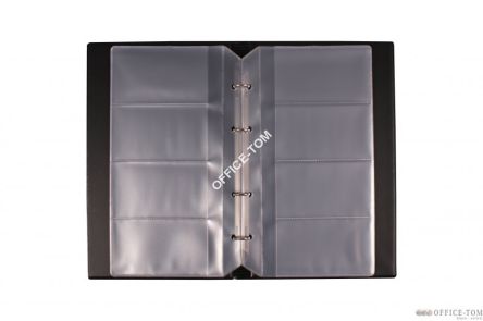 Wizytownik BIURFOL na 200 wizytówek standard granat