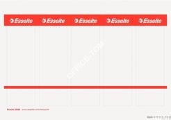 Etykiety ESSELTE grzbietowe, szerokie do segreg. No.1 Power i ekonom. ESSELTE, 49X158mm, 10x5 szt., białe, ...