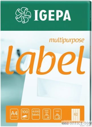 Etykieta samoprzylepna na CD 117x41 IGEPA