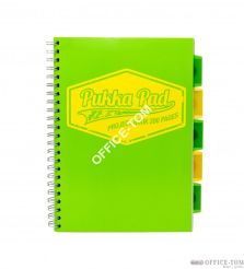 Project Book Neon A4 kratka Zielony PUKKA
