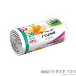 STELLA Worki na śmieci Z USZAMI WYTRZYMAŁE 20L 30szt. BIAŁE (HD-LD)