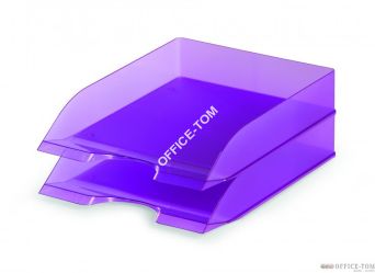 Szufladka na dokumenty DURABLE BASIC A4 przezroczysta purpurowa