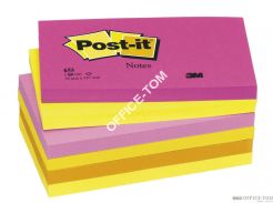 Bloczki samoprzylepne 3M POST-IT® 655 N 76x127 Zielony neonowy 100k