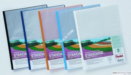 Skoroszyt PENTEL prezentacyjny standard 15 kieszeni w/biały