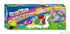 Farby plakatowe BAMBINO 24 kol. 10ml.  St.Majewski