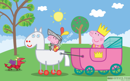 Puzzle Peppa rycerz - Puzzle Ramkowe 15 elementów TREFL 31152