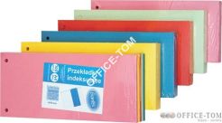 Przekładki kartonowe 1/3 A4  żółte 100205026 ELBA