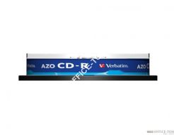 Płyta VERBATIM CD-R  cake box 10  700MB  52x  Crystal  DataLife+ AZO