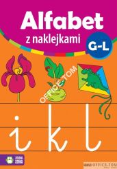 Książka ALFABET Z NAKLEJKAMI G-L 9788378956754 (C)  Zielona Sowa