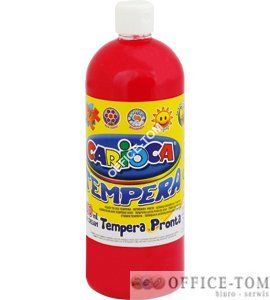 Farba Carioca tempera 1000 ml czerwona ciemna (ko03/10)