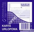 Karta urlopowa MICHALCZYK I PROKOP 2/3 A6 40 kartek - 2