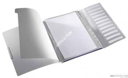 Teczka segregująca Leitz Style 12 przegródek, 200 kartek Tytanowy błękit