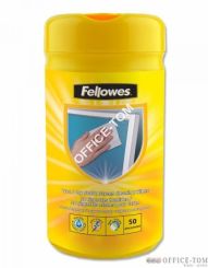 Ściereczki suche i mokre do ekranów FELLOWES 50+50