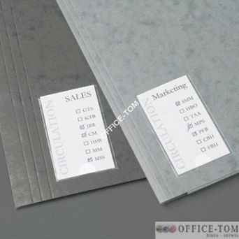 Samoprzylepne kieszenie na etykiety 3L 25x75 mm