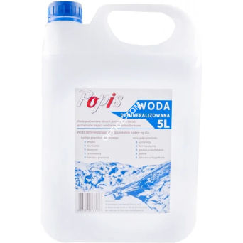 Woda destylowana/woda demineralizowana POPIS 5l 