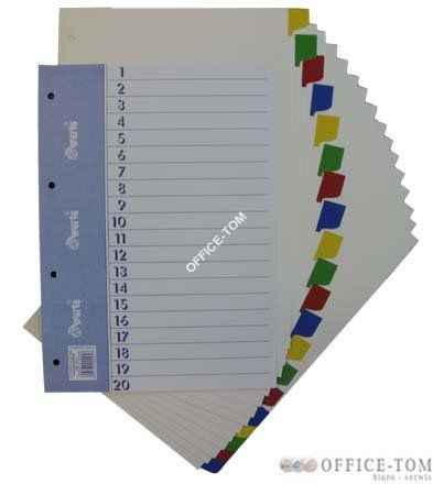 Przekładka WARTA ~A4, karton biały, 20 cz.