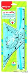 Zestaw linijek niełamliwych MAPED flex: linijka 30 cm, 2 ekierki, kątomierz - blister