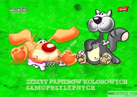 Zeszyt papierów kolorowych samoprzylepnych B4-, 8k. Unipap