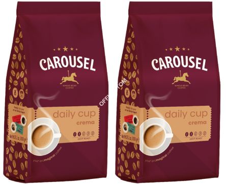 Kawa CAROUSEL CREMA 1kg ziarnista x 2 szt.