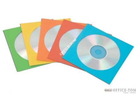 Koperty kolorowe papierowe na CD FELLOWES  50 szt.
