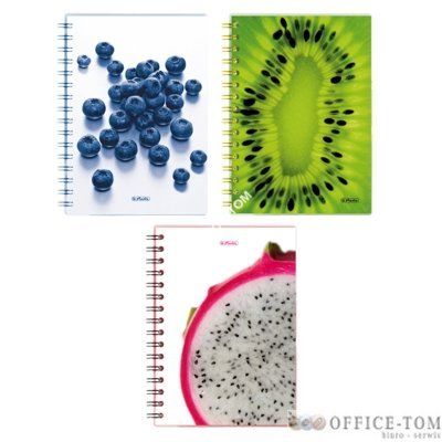 Kołonotatnik HERLITZ na spiralii 100 A5KR PP JAGODA