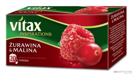 Herbata VITAX Inspirations Żurawina & Malina 20TB/40g