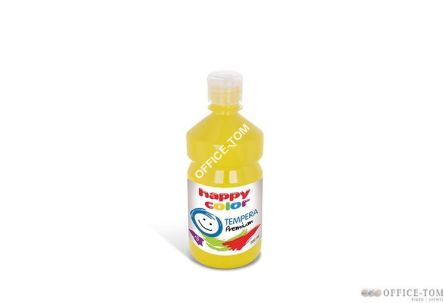 Farba tempera Premium 500ml, żółty Happy Color