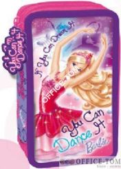 Piórnik podwójny z wyposażeniem BARBIE ST.MAJEWSKI