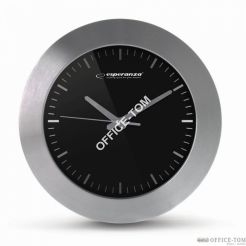 Zegar ścienny HOUSTON czarny ESPERANZA