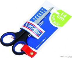 Nożyczki biurowe DONAU miekkie 14 cm niebiesko-czarne