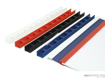 Listwy zatrzaskowe ARGO Greenbinder A4 15mm czarny 50  sztuk w opakowaniu