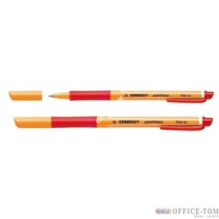 Pióro żelowe STABILO point Visco czerwony