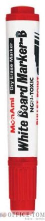 Marker MONAMI WHITE BOARD okrągła końcówka B/12 czerwony