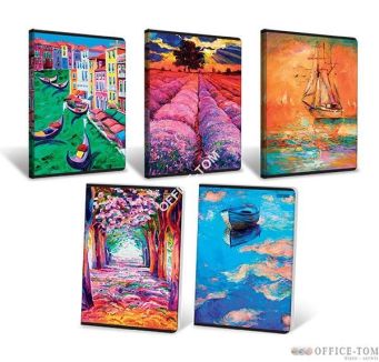 Zeszyt A5 60K krata laminowany Art