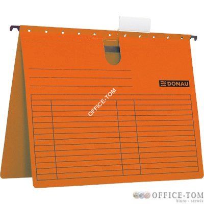 Teczka zawieszkowa DONAU A4 z wąsem pomarańczowy