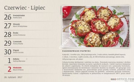 Kalendarz biurkowy 2017 Gotowanie S502-17 HELMA