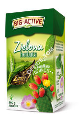 Herbata BIG-ACTIVE liściasta zielona z kawałkami OPUNCJI 100g