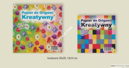 Papier ORIGAMI 20x20cm 100kartek kreatywny CORMORAN *1076