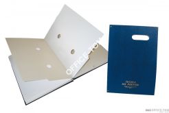 Teczki do podpisu 20 k z okienkiem (granat) Warta