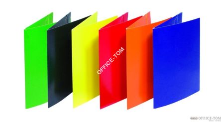 Teczka z gumką lakierowana Dox zolta